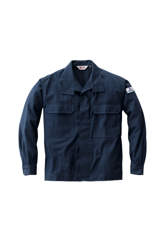 [Yamada Tatsu] 5201 Brevano Plus "AUTO-BI" Flame-Resistant Jacket (55% Cotton (10% Virgin Cotton) / 45% Modacrylic / Unisex) Year-Round