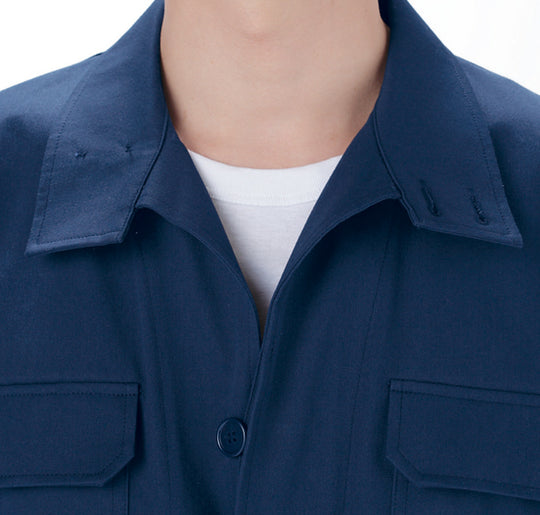 [Yamada Tatsu] 5201 Brevano Plus "AUTO-BI" Flame-Resistant Jacket (55% Cotton (10% Virgin Cotton) / 45% Modacrylic / Unisex) Year-Round