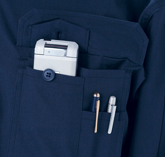 [Yamada Tatsu] 5201 Brevano Plus "AUTO-BI" Flame-Resistant Jacket (55% Cotton (10% Virgin Cotton) / 45% Modacrylic / Unisex) Year-Round