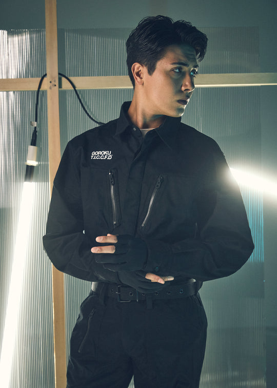 【GOROKU】GRK004SH-4688 PREMIUM TOUGH シャツジャケット（綿87%・ポリエステル13%／メンズ）通年対応