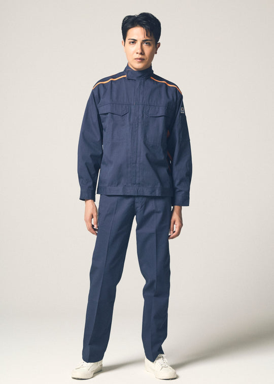 [Yamada Tatsu] 5202 Brevano Next "AUTO-BI" Flame-Retardant Jacket (55% Modacrylic, 35% Cotton, 10% Aramid / Unisex) Year-Round