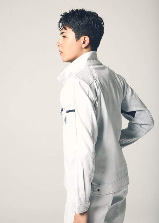 ［AITOZ］5101 MOBINCUT Bungee Tech Long Sleeve Blouson (100% Cotton/Unisex) Year-Round