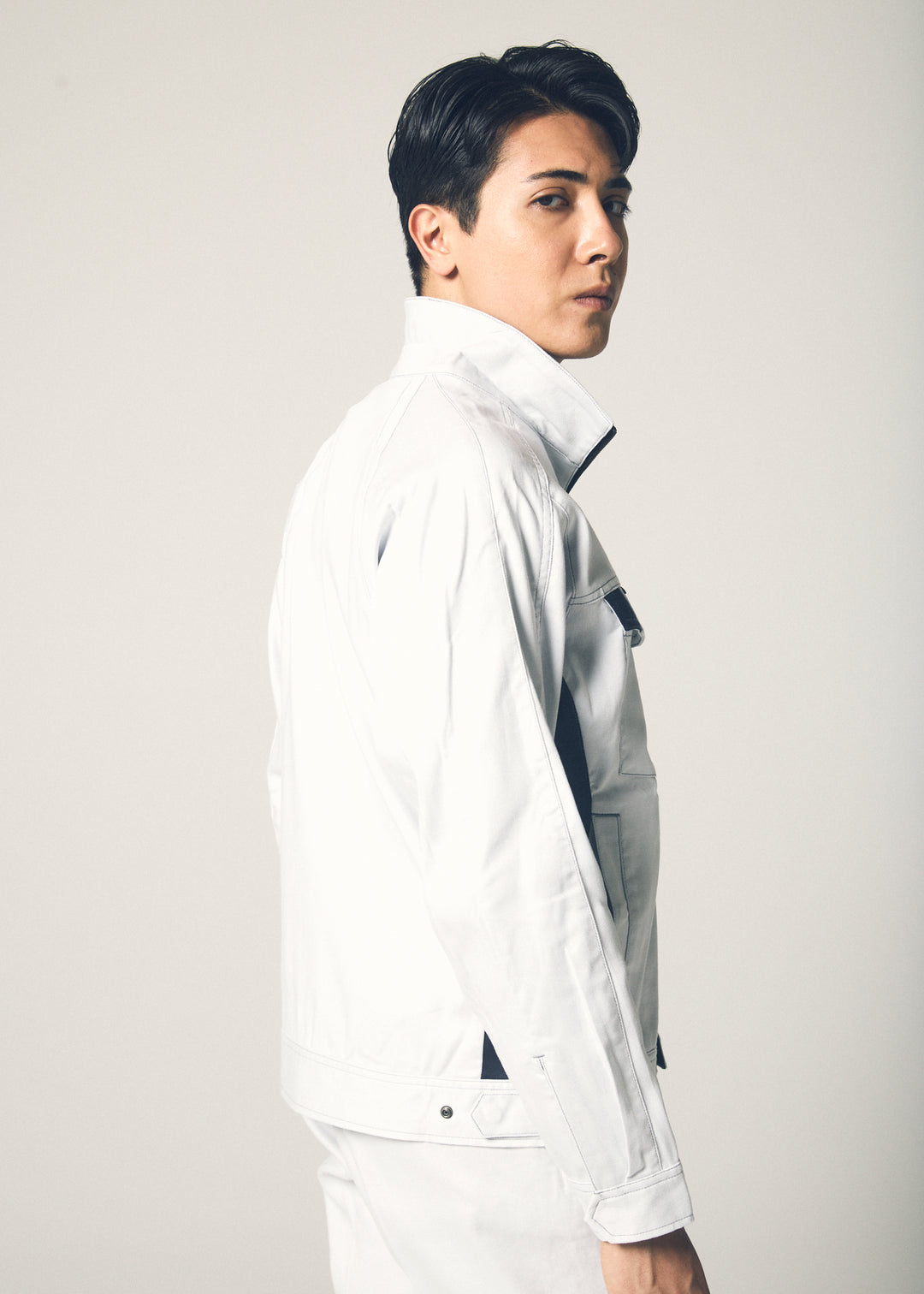 ［AITOZ］5101 MOBINCUT Bungee Tech Long Sleeve Blouson (100% Cotton/Unisex) Year-Round