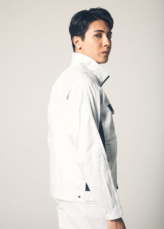 ［AITOZ］5101 MOBINCUT Bungee Tech Long Sleeve Blouson (100% Cotton/Unisex) Year-Round