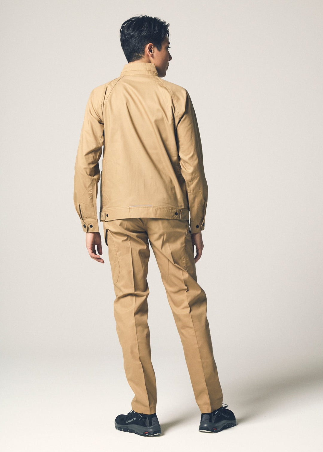 ［AITOZ］3350 Lightweight Stretch MOBINCUT Bungee Tech No-Tuck Pants (80% Polyester, 20% Cotton / Unisex) for Spring and Summer