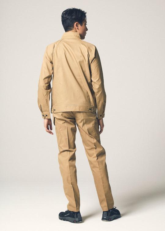 ［AITOZ］3350 Lightweight Stretch MOBINCUT Bungee Tech No-Tuck Pants (80% Polyester, 20% Cotton / Unisex) for Spring and Summer