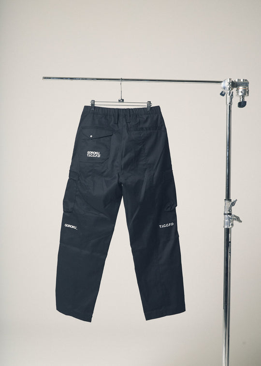 [GOROKU] GRK008PT-4689 TRIPLE TWIST TC Wide Cargo Pants (80% Polyester, 20% Cotton / Men's) [Delivery expected from January] Year-round