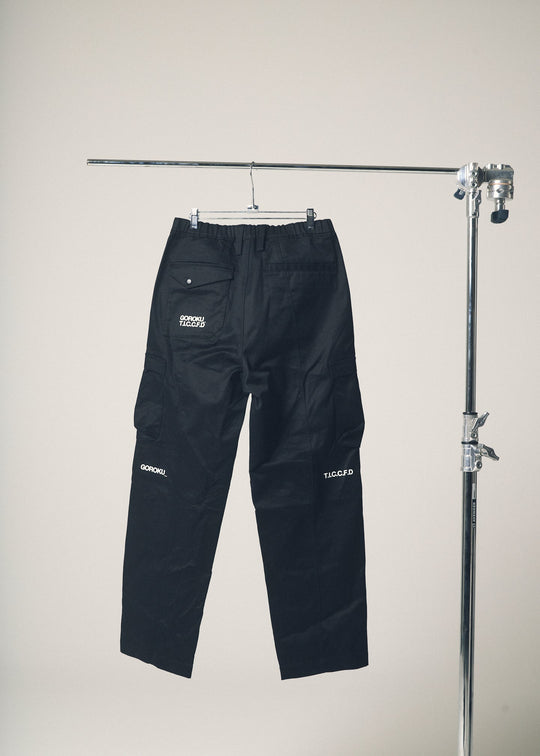 [GOROKU] [Delivery expected from January onwards] GRK008PT-4688 PREMIUM TOUGH Wide Cargo Pants (87% Cotton, 13% Polyester / Men's) Year-Round