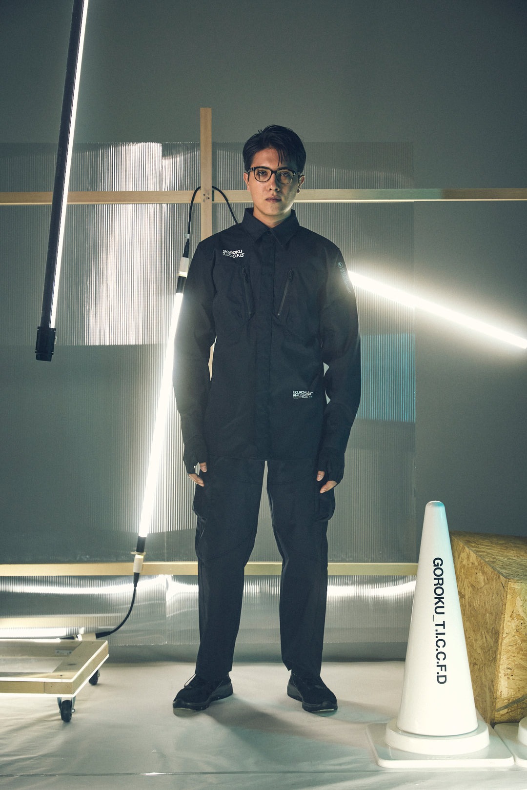 【GOROKU】GRK004SH-4689 TRIPLE TWIST TC シャツジャケット（ポリエステル80%・綿20%／メンズ）通年対応