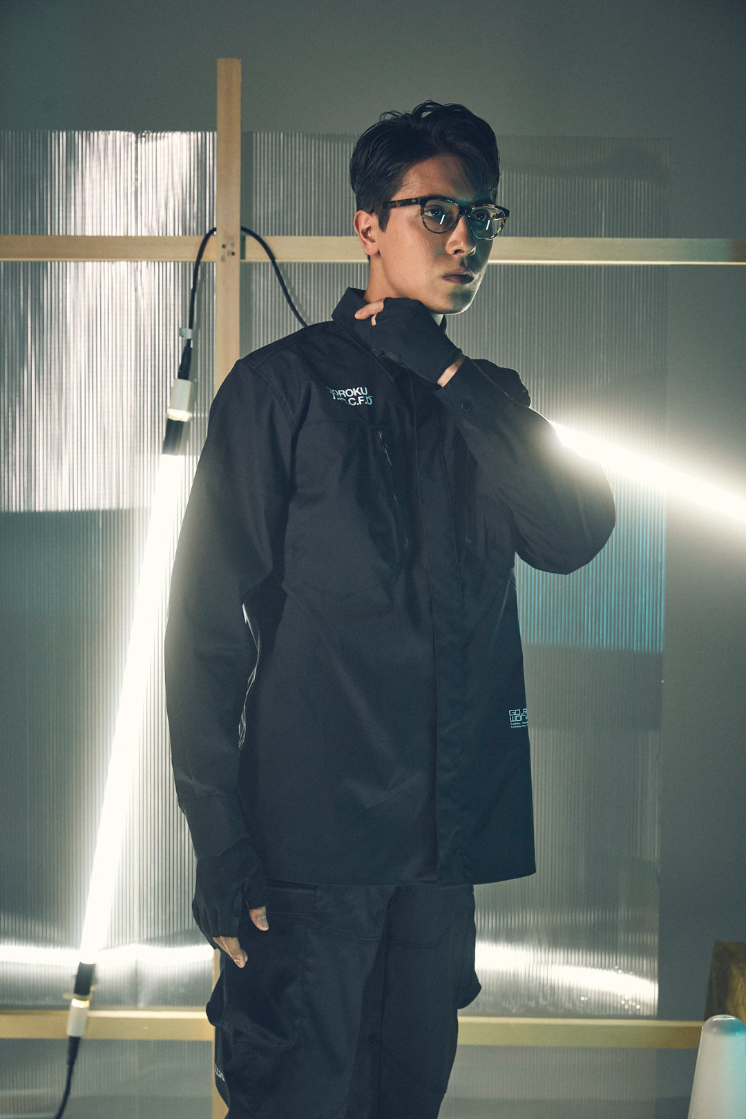 【GOROKU】GRK004SH-4689 TRIPLE TWIST TC シャツジャケット（ポリエステル80%・綿20%／メンズ）通年対応