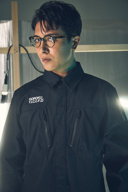 【GOROKU】GRK004SH-4689 TRIPLE TWIST TC シャツジャケット（ポリエステル80%・綿20%／メンズ）通年対応