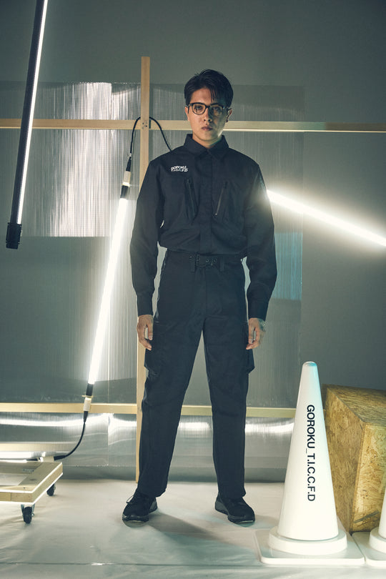 【GOROKU】GRK004SH-4689 TRIPLE TWIST TC シャツジャケット（ポリエステル80%・綿20%／メンズ）通年対応