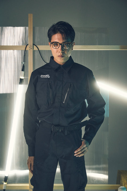 【GOROKU】GRK004SH-4689 TRIPLE TWIST TC シャツジャケット（ポリエステル80%・綿20%／メンズ）通年対応