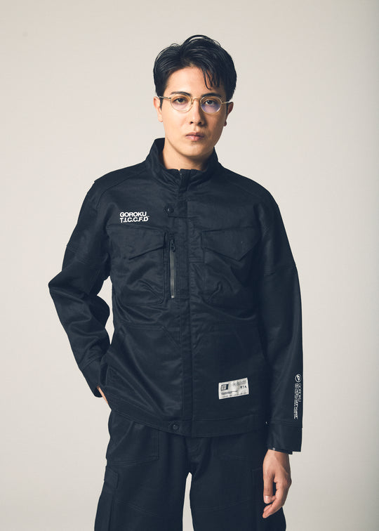 【GOROKU】GRK007JK-4688 PREMIUM TOUGH リブジャケット（綿87%・ポリエステル13%／メンズ）通年対応
