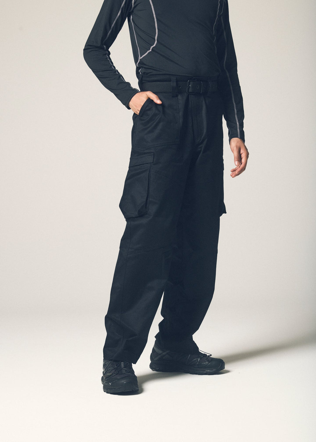 [GOROKU] [Delivery expected from January onwards] GRK008PT-4688 PREMIUM TOUGH Wide Cargo Pants (87% Cotton, 13% Polyester / Men's) Year-Round