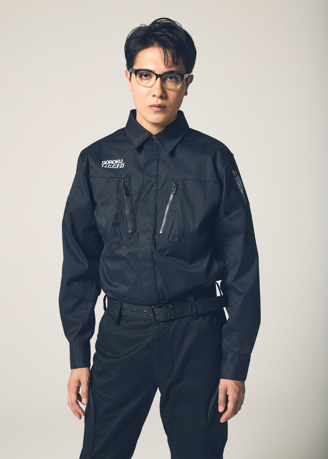 【GOROKU】GRK004SH-4689 TRIPLE TWIST TC シャツジャケット（ポリエステル80%・綿20%／メンズ）通年対応