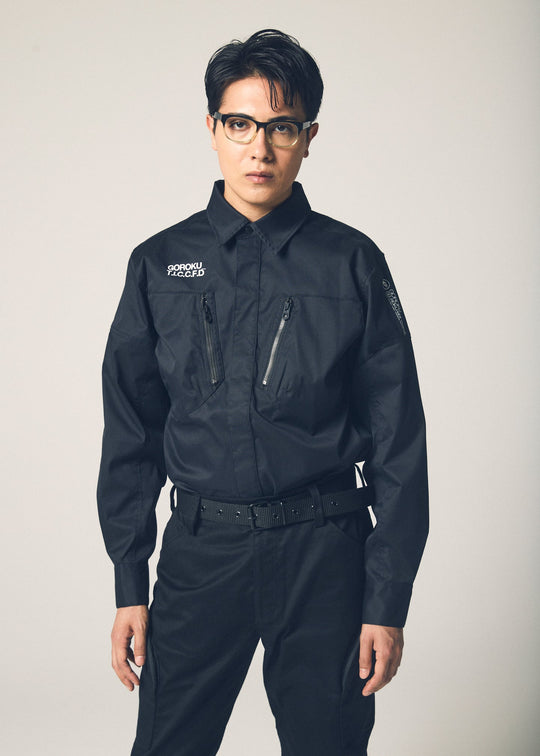 【GOROKU】GRK004SH-4689 TRIPLE TWIST TC シャツジャケット（ポリエステル80%・綿20%／メンズ）通年対応