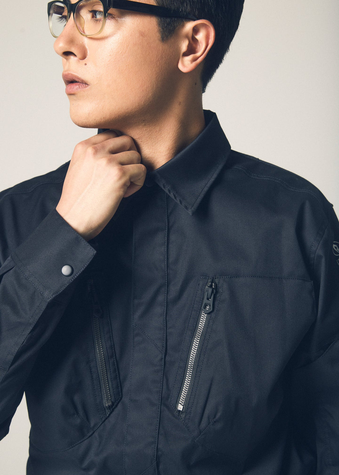 【GOROKU】GRK004SH-4689 TRIPLE TWIST TC シャツジャケット（ポリエステル80%・綿20%／メンズ）通年対応