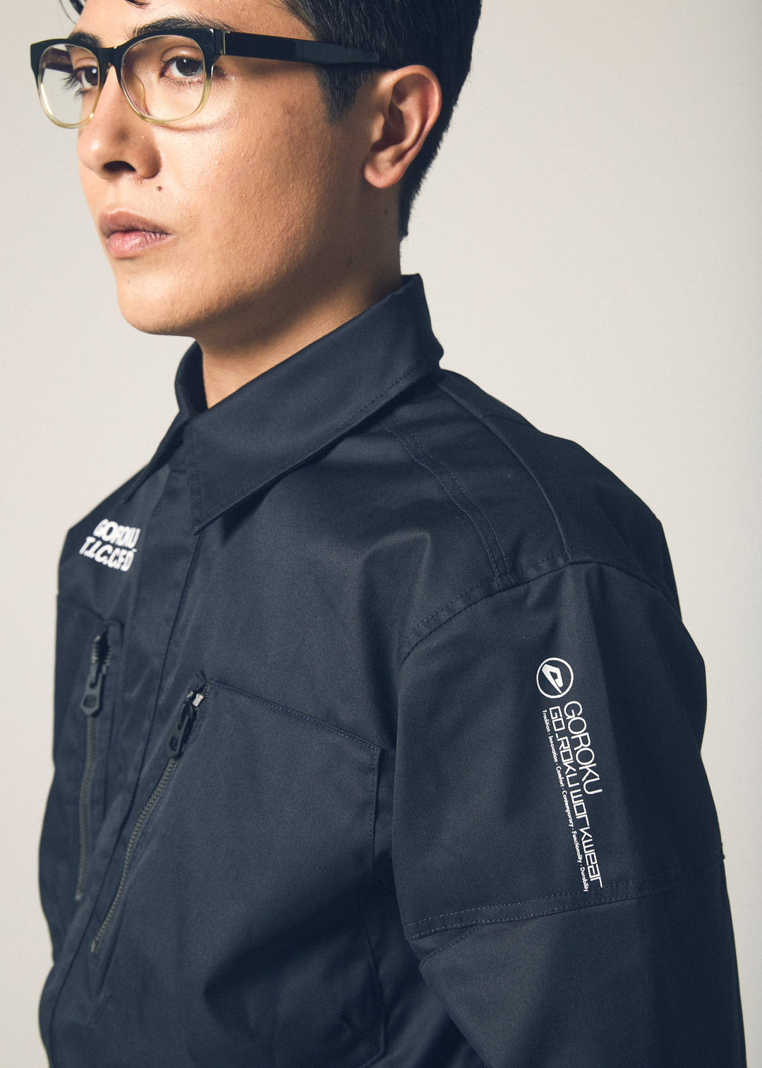 【GOROKU】GRK004SH-4689 TRIPLE TWIST TC シャツジャケット（ポリエステル80%・綿20%／メンズ）通年対応