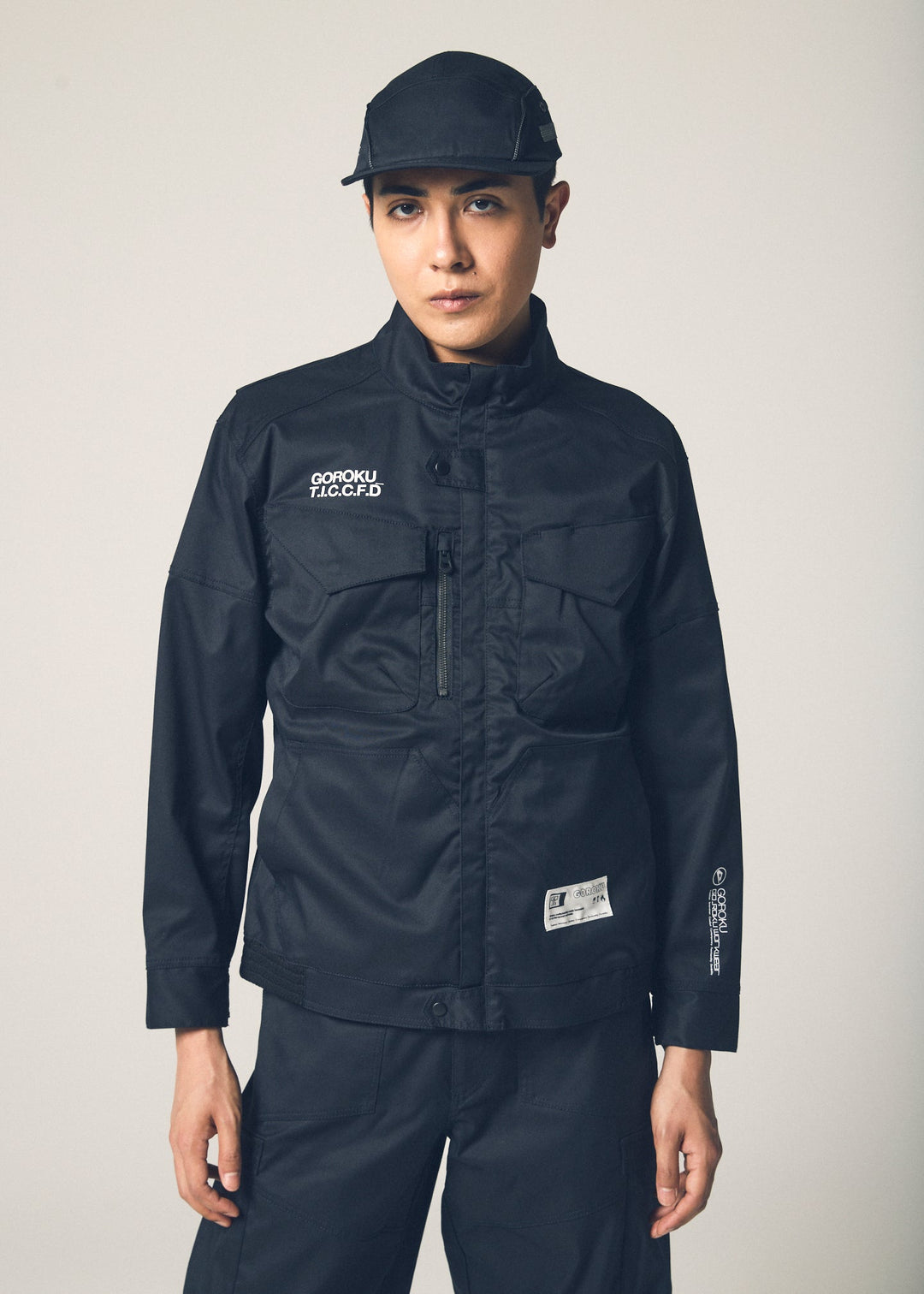 【GOROKU】GRK007JK-4689 TRIPLE TWIST TC リブジャケット（ポリエステル80%・綿20%／メンズ）通年対応