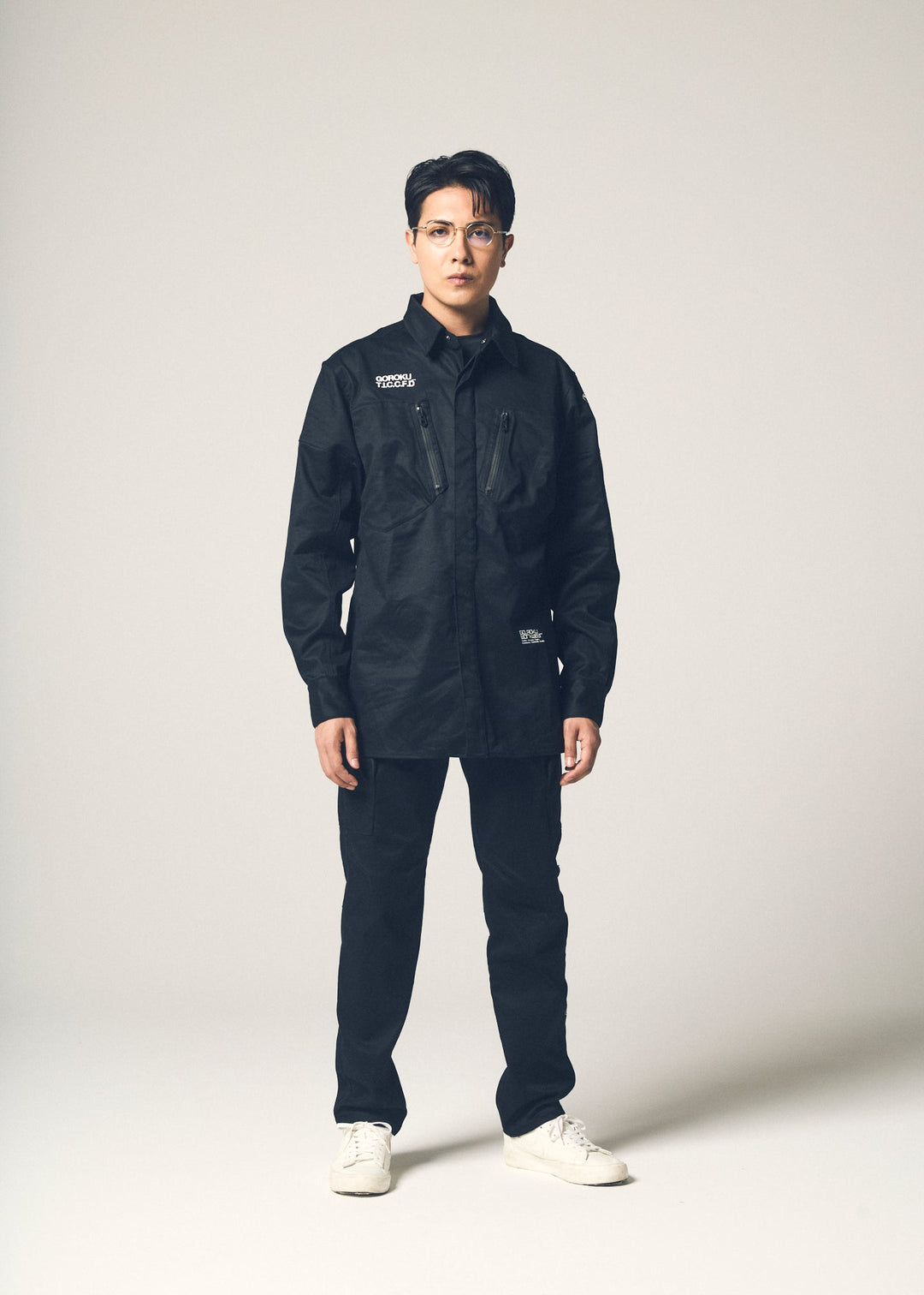 【GOROKU】GRK004SH-4688 PREMIUM TOUGH シャツジャケット（綿87%・ポリエステル13%／メンズ）通年対応