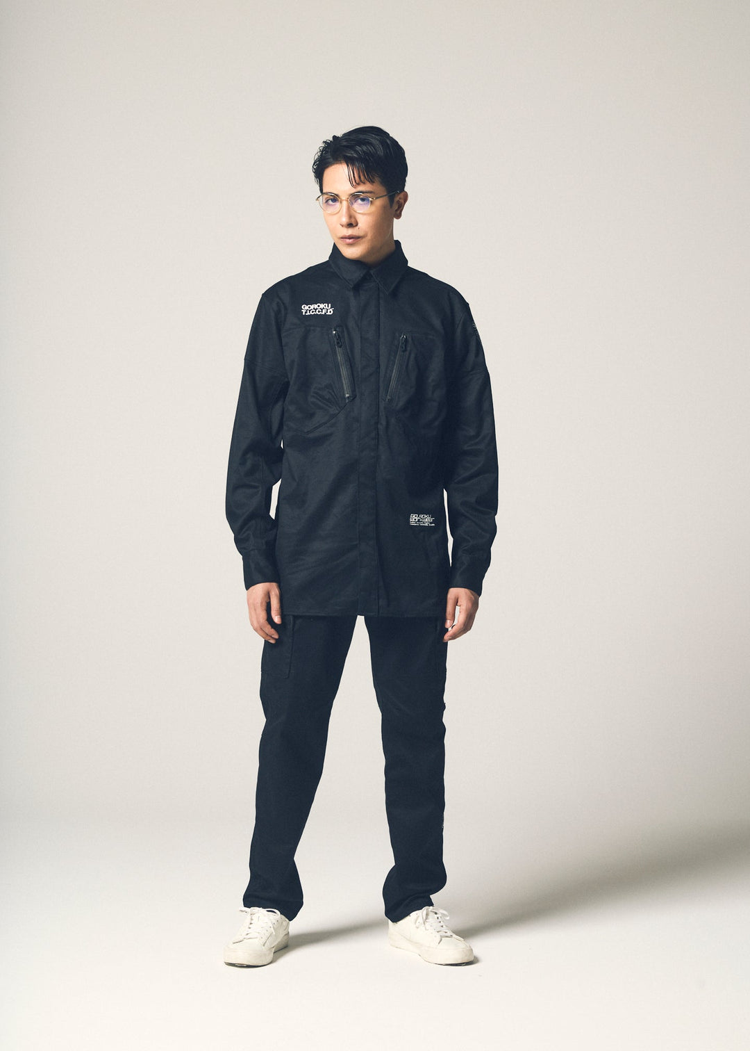 【GOROKU】GRK004SH-4688 PREMIUM TOUGH シャツジャケット（綿87%・ポリエステル13%／メンズ）通年対応