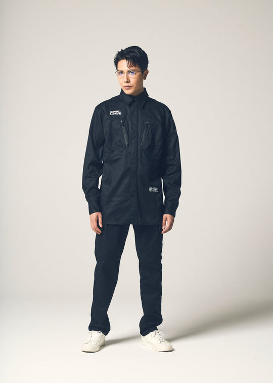 【GOROKU】GRK004SH-4688 PREMIUM TOUGH シャツジャケット（綿87%・ポリエステル13%／メンズ）通年対応