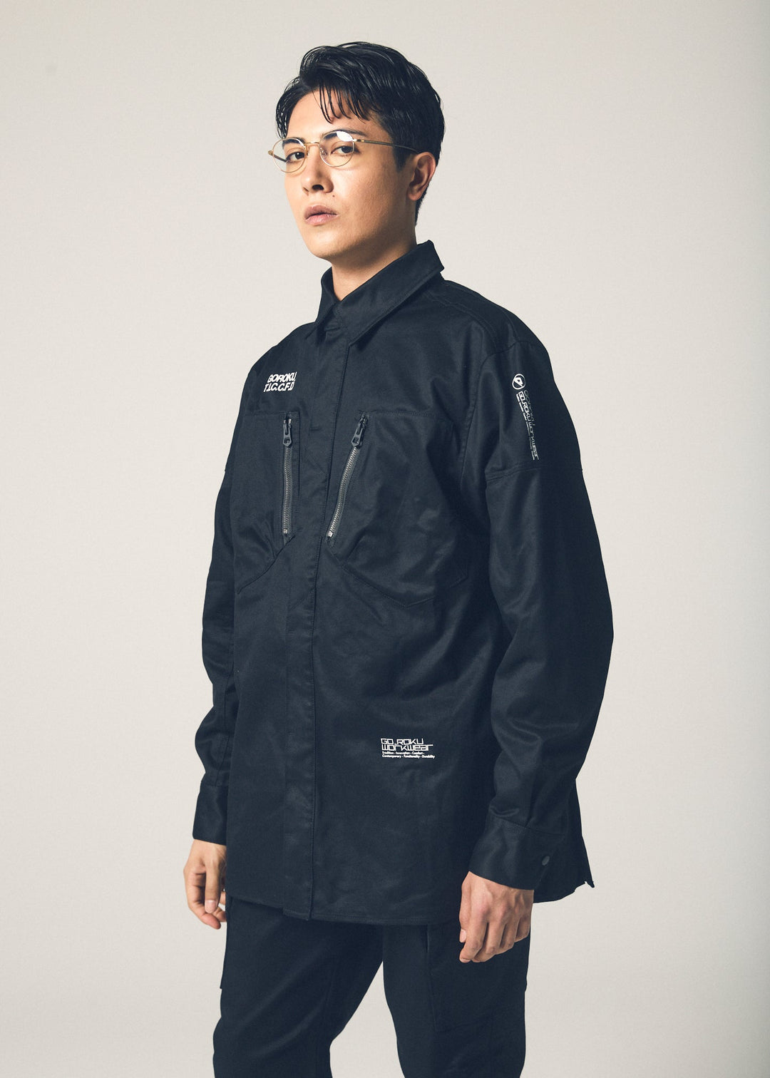 【GOROKU】GRK004SH-4688 PREMIUM TOUGH シャツジャケット（綿87%・ポリエステル13%／メンズ）通年対応