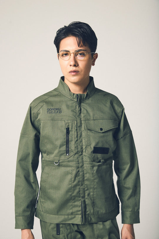 【GOROKU】GRK001JK-1532 ARMOR FLEX ジャケット（ポリエステル70%・綿20%・アラミド10%／メンズ）通年対応