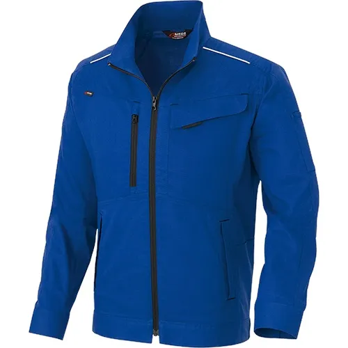 ［AITOZ］3330 Lightweight Stretch MOBINCUT Bungee Tech Long Sleeve Blouson (80% Polyester, 20% Cotton / Unisex) for Spring and Summer