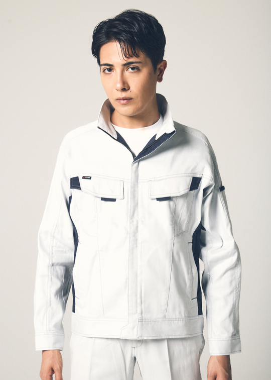 ［AITOZ］5101 MOBINCUT Bungee Tech Long Sleeve Blouson (100% Cotton/Unisex) Year-Round