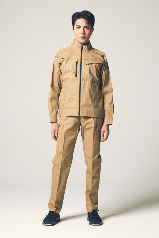 ［AITOZ］3350 Lightweight Stretch MOBINCUT Bungee Tech No-Tuck Pants (80% Polyester, 20% Cotton / Unisex) for Spring and Summer