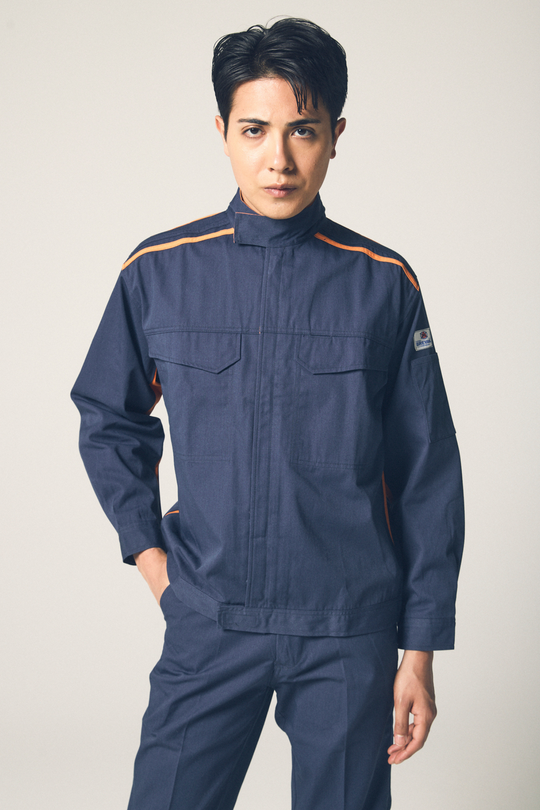 [Yamada Tatsu] 5202 Brevano Next "AUTO-BI" Flame-Retardant Jacket (55% Modacrylic, 35% Cotton, 10% Aramid / Unisex) Year-Round