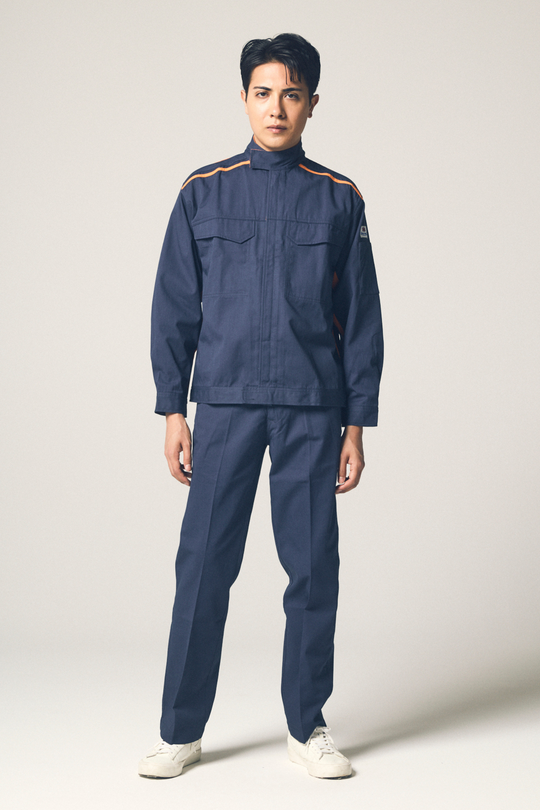 [Yamada Tatsu] 5302 Brevano Next "AUTO-BI" Flame-Resistant Pants (55% Modacrylic, 35% Cotton, 10% Aramid / Unisex) Year-Round Wear